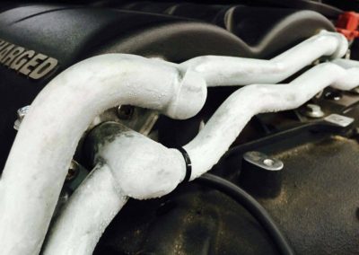 Ice formation on the intercooler fluid lines
